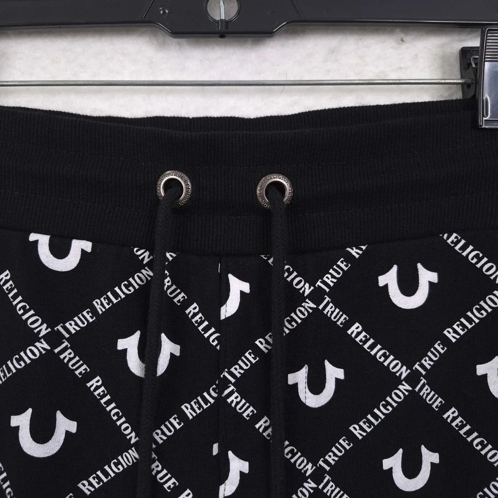 True Religion Allover Horseshoe Logo Sweatpants Joggers 2XL Casual Streetwear